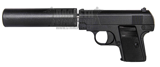 фото детально galaxy пистолет colt 25 мини с глушителем, спринг (g9a) интернет-магазин "Планета страйкбола"