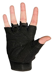 Перчатки полпальца черные L (ws27556b l)