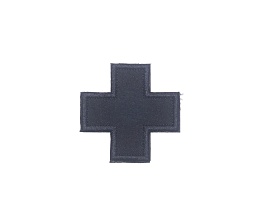 детальное фото Нашивка Strike "Черный крест медика без фона" 5см интернет-магазин "Планета страйкбола"