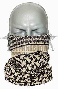 Шарф-маска черный-белый (ac3370wb)