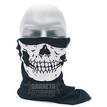 детальное фото Шарф-маска со скулами черная интернет-магазин "Планета страйкбола"