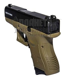 KJW Пистолет Glock-27, greengas, олива (kjw-g27-ms(odg)